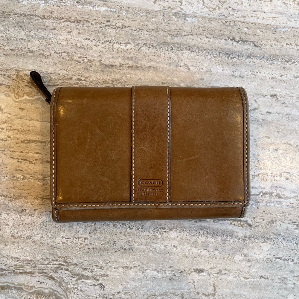 Brown Leather Coach Wallet